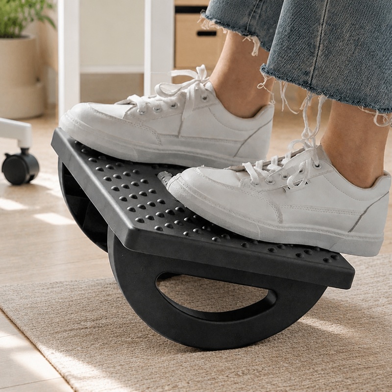 Office Furniture At Home - Masaj Silindirli Taşınabilir Ayak Taburesi, Ev