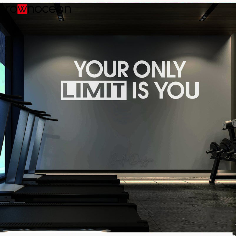 Office Furniture At Home - Tek limitiniz sizsiniz-duvar çıkartma spor salonu