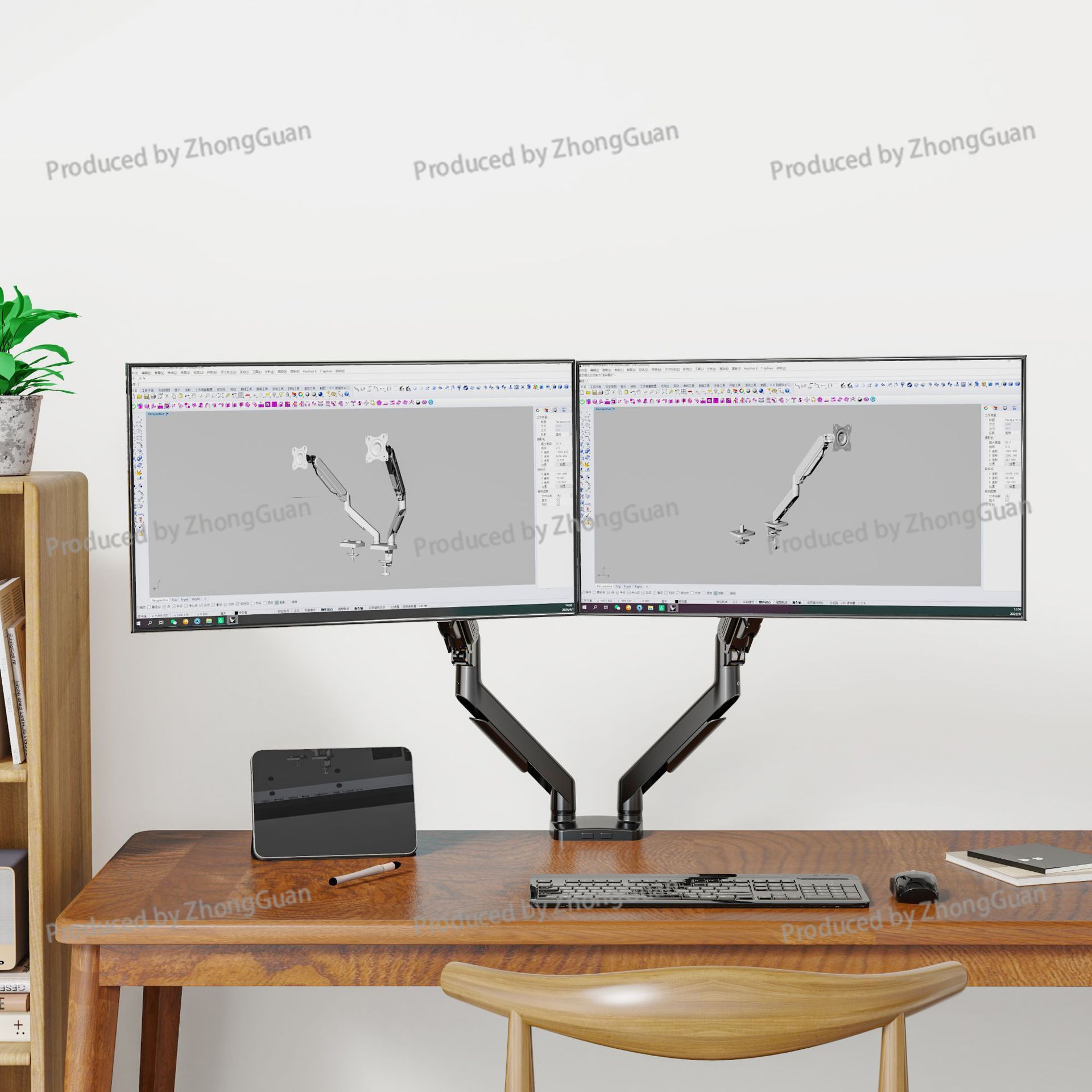 Gazlı Yaylı Çift Kollu Monitör - Adjustable Monitor Mount incelemesi ve fiyatı