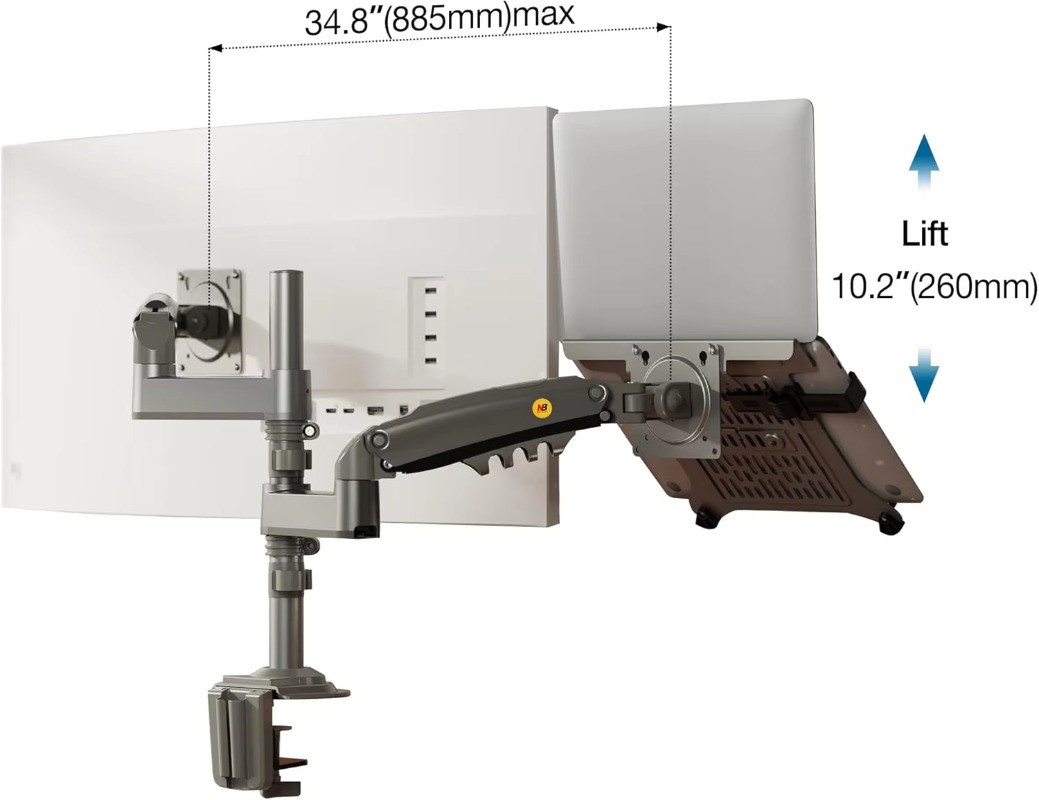 Çift Kollu 2'si 1 Arada Kombin - Adjustable Monitor Mount incelemesi ve fiyatı